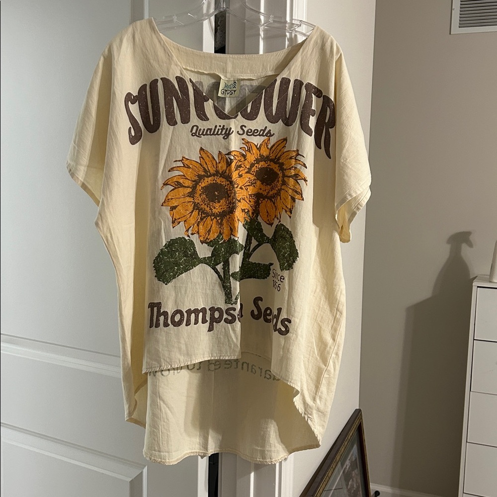 Jaded Gypsy Cream Graphic T-Shirt